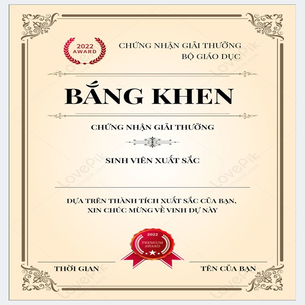 In giấy khen, bằng khen mau in giay khen 3
