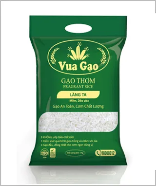 Bao bì gạo chất lượng, thiết kế đẹp mắt sẽ tạo ấn tượng mạnh mẽ với khách hàng