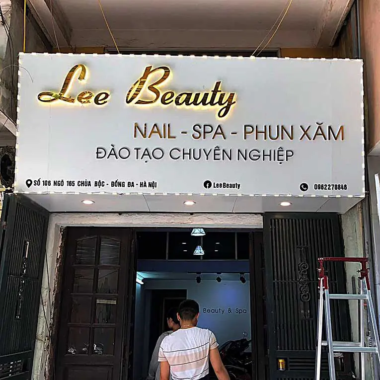 Bảng Hiệu Tiệm Nail Hút Mắt 270 bien spa 2