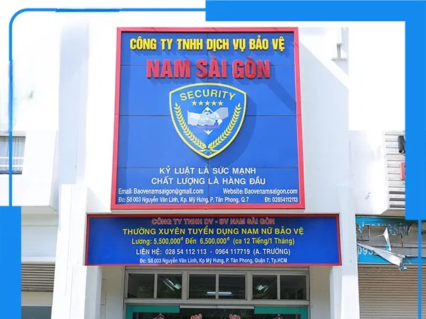 Bảng Hiệu Công Ty Bảo Vệ Chuyên Nghiệp