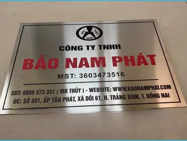 Biển Công Ty Alu Sang Trọng Bang gia lam bien cong ty alu tai Quang Cao 24H