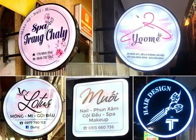 Biển Vẫy Mica Trong Sáng Nét Bang gia lam bien vay mica tai Quang Cao 24H