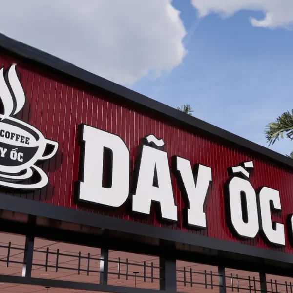 Bảng Hiệu Quán Cafe Ấn Tượng Bang hieu cafe san vuon Hoa hop voi thien nhien