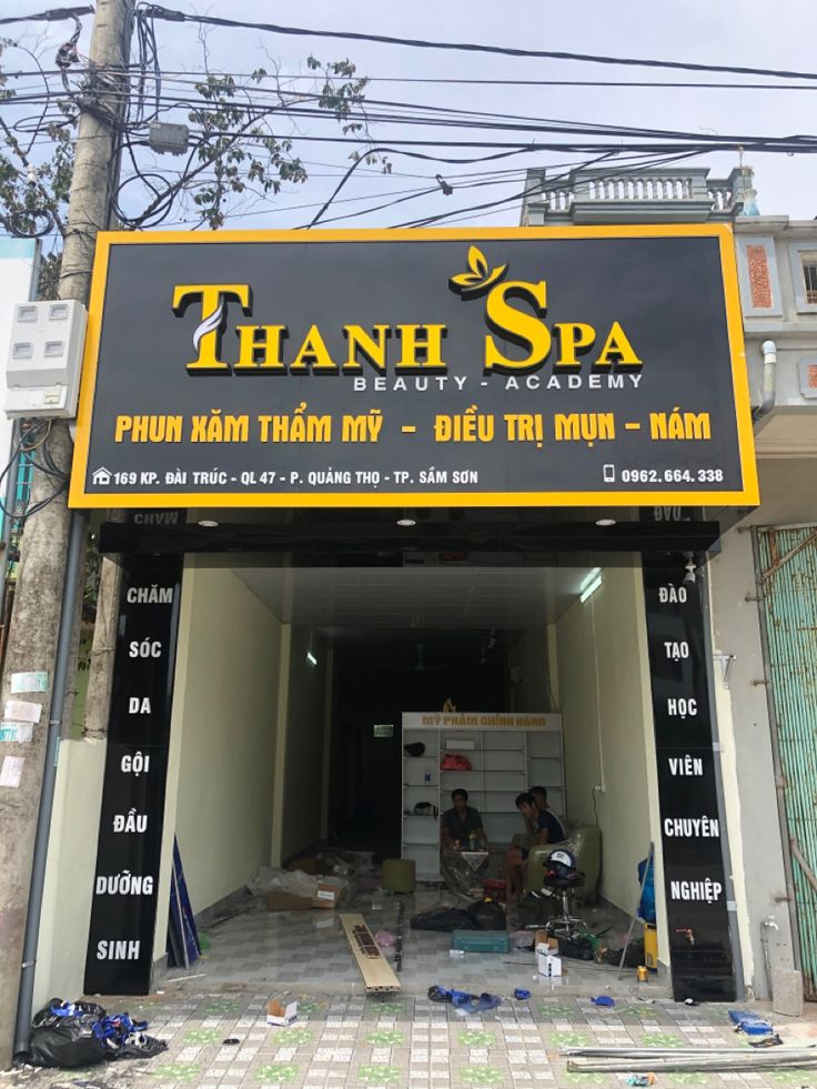 Bảng Hiệu Spa Sang Trọng – Tinh Tế Bang hieu spa