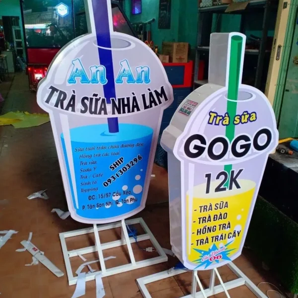 Bảng Hiệu Trà Sữa Phong Cách Trẻ