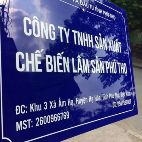 Biển Công Ty Mica Sắc Nét