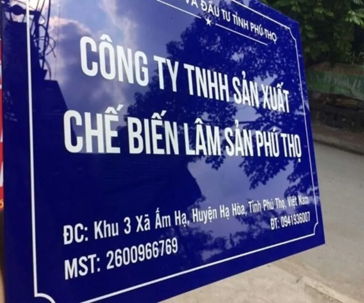 Biển Công Ty Mica Sắc Nét Bien cong ty mica
