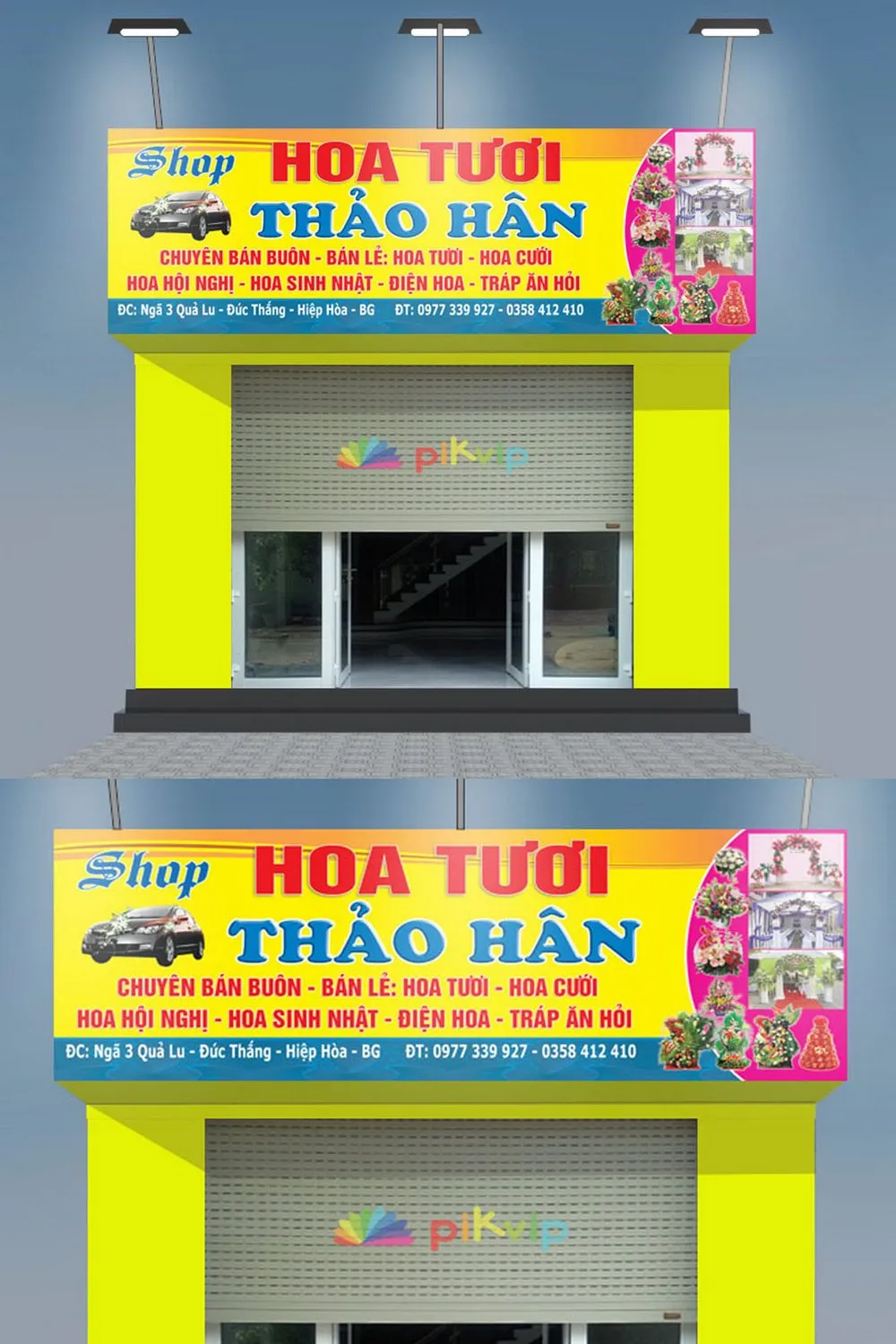 Biển Quảng Cáo Shop Hoa Thanh Lịch Bien quang cao shop hoa
