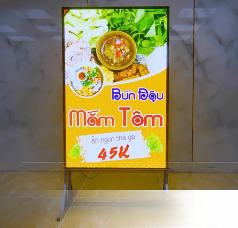 Biển Vẫy Đứng Ngoài Trời Bền Đẹp Bien vay dung