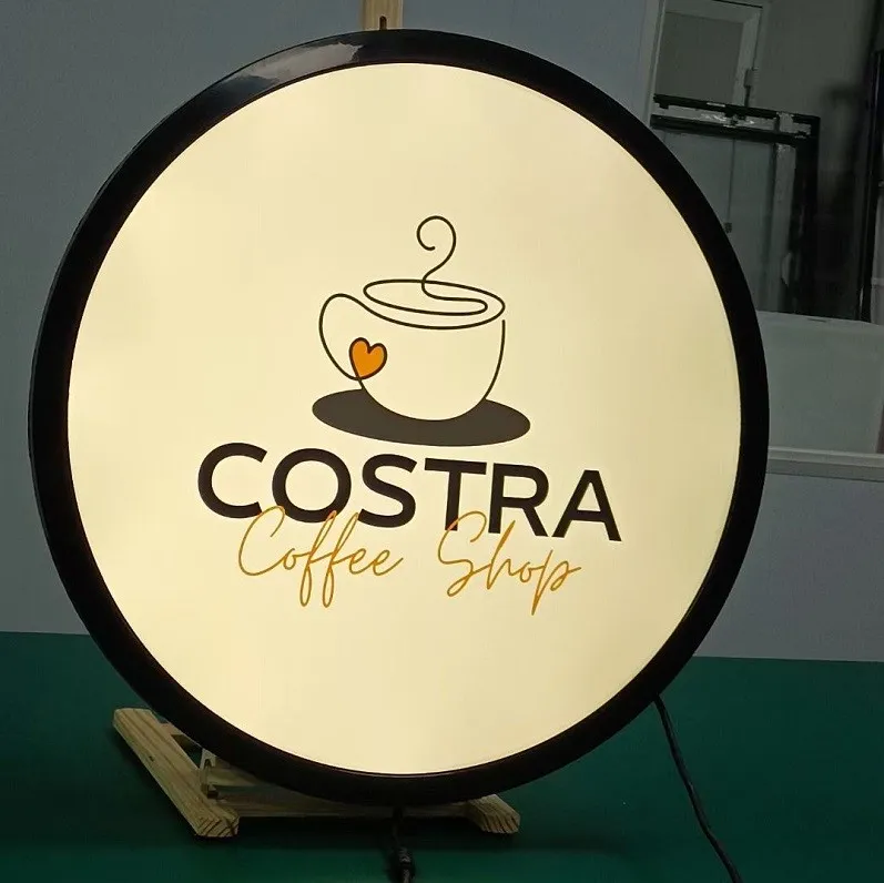 Biển Vẫy Hộp Đèn Sáng Đều Bien vay hop den