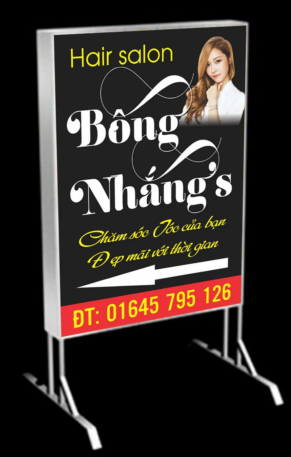 Biển Vẫy Tiệm Tóc Nổi Bật Bien vay toc