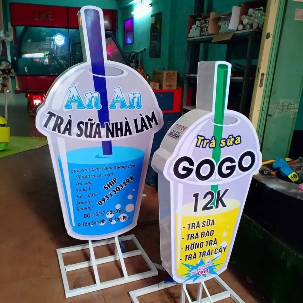 Biển Vẫy Trà Sữa Trẻ Trung Bien vay tra sua