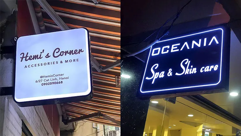 Biển Vẫy Vuông Gọn Gàng Đẹp Mắt Bien vay vuong la hinh thuc quang cao ngoai troi co thiet ke doc dao voi cau truc hinh vuong hoac chu nhat