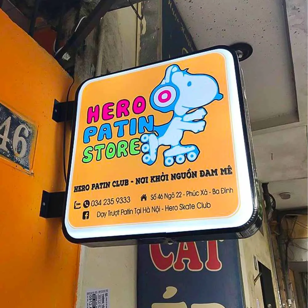 Biển Vẫy Vuông Gọn Gàng Đẹp Mắt Bien vay vuong