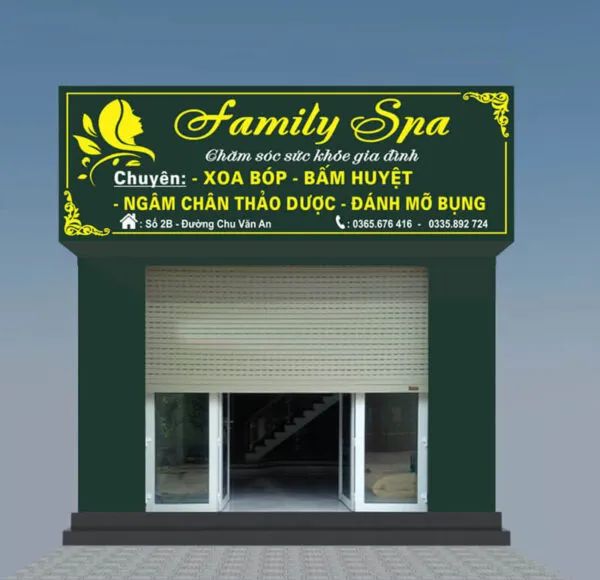 Bảng Hiệu Spa Sang Trọng – Tinh Tế Cac loai bang hieu spa pho bien tai Quang Cao 24h