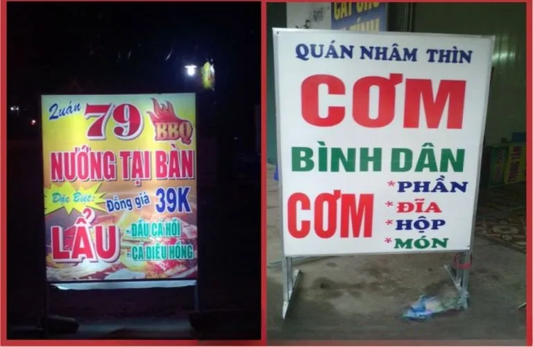Biển Vẫy Có Chân Tiện Dựng Cac mau bien vay co chan dep duoc ua chuong 2