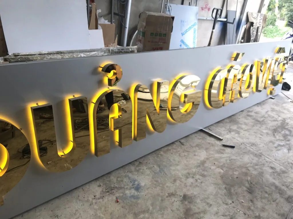 Chữ Nổi LED Hắt Sáng Chân Đẹp Mắt Chu Noi Led Hat Sang Chan