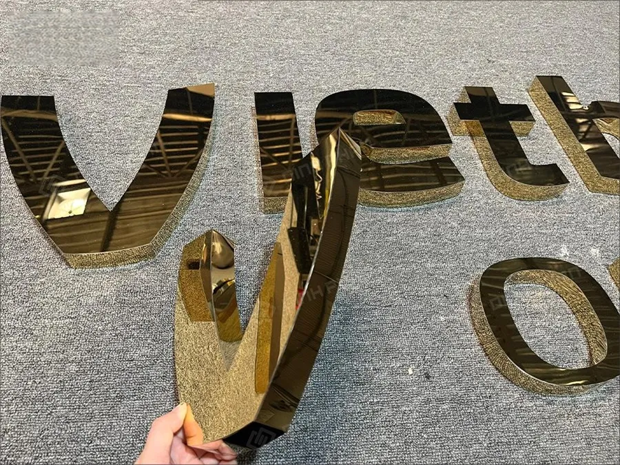 Chữ Inox Mạ Vàng Cao Cấp Chu inox ma vang