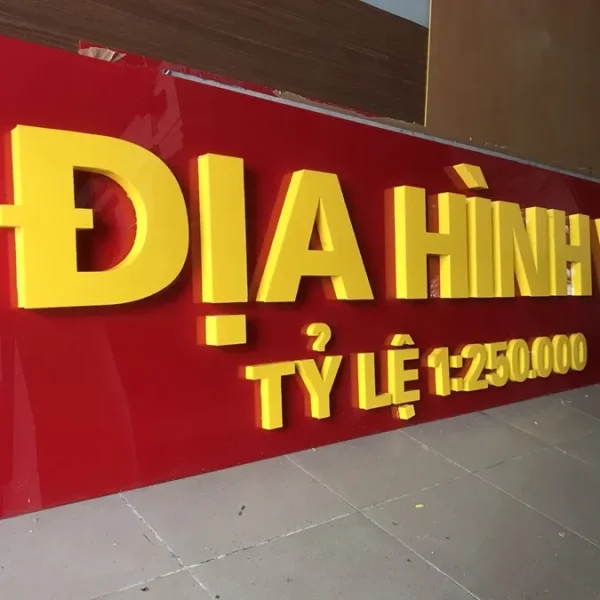 Chữ Nổi Alu Gương Sang Trọng Chu noi alu ngoai troi duoc thiet ke dac biet de chiu duoc cac dieu kien khac nghiet