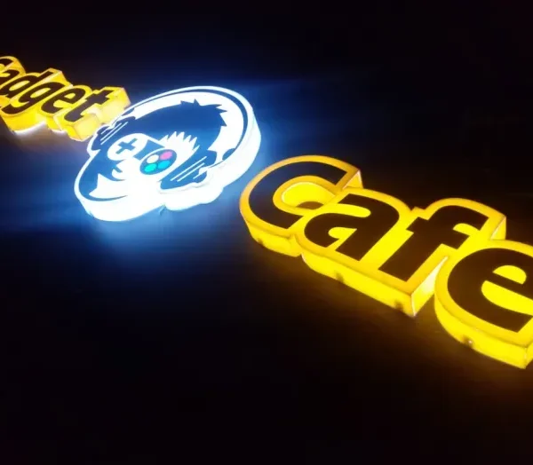 Chữ Nổi Quảng Cáo Chuyên Nghiệp Chu noi hat chan la loai bien hieu tao hieu ung anh sang phia sau chu