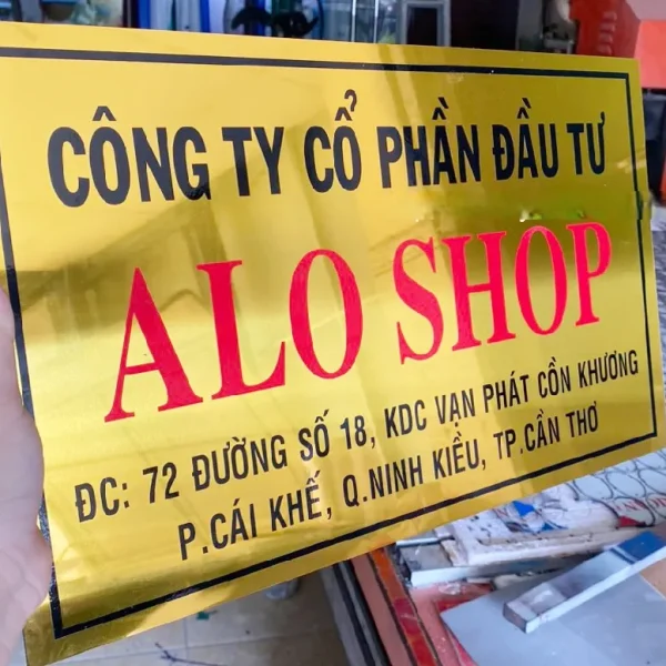 Biển Công Ty Alu Sang Trọng Dich vu lam bang cong ty alu