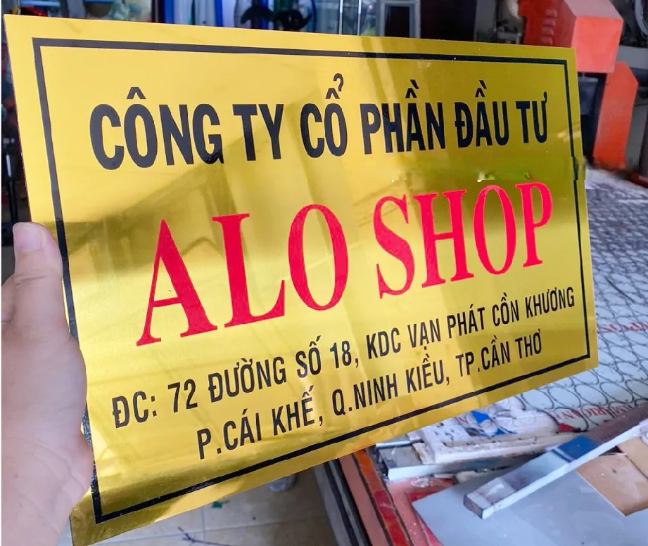 Biển Công Ty Alu Sang Trọng Dich vu lam bang cong ty alu