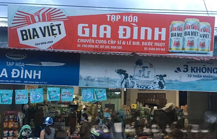 Bảng Hiệu Tạp Hóa Đơn Giản Dễ Nhận Diện Dich vu lam bang hieu tap hoa gia re tai TPHCM Quang Cao 24h