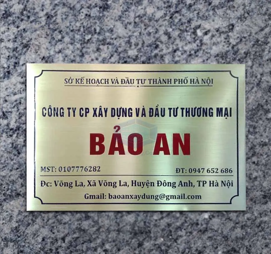 Biển Tên Công Ty Chuyên Nghiệp Dich vu lam bien ten cong ty gia re tai TPHCM