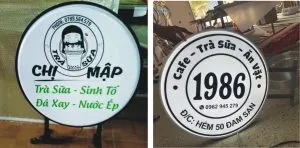 Biển Vẫy Trà Sữa Trẻ Trung Dich vu lam bien vay tra sua gia re tai TPHCM