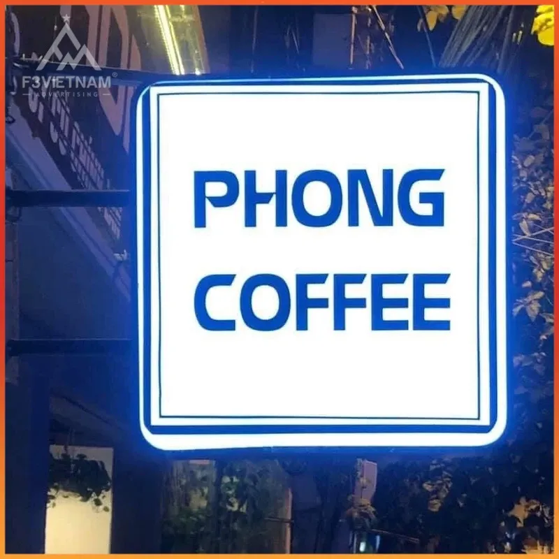 Biển Vẫy Vuông Gọn Gàng Đẹp Mắt Dich vu lam bien vay vuong gia re tai TPHCM Quangcao24h.net