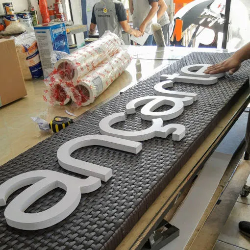 Chữ Nổi Formex Cắt CNC Sắc Sảo Dich vu lam chu noi formex theo yeu cau tai Quang Cao 24h