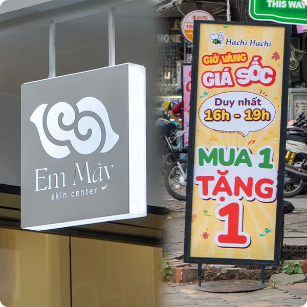 Biển Vẫy Quảng Cáo Đẹp Thu Hút Loi ich khi lua chon dich vu lam bien vay quang cao dep tai Quang Cao 24H