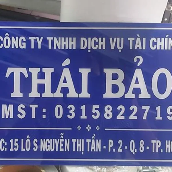Biển Công Ty Mica Sắc Nét Mot so mau bien cong ty mica dep do Quang Cao 24H thuc hien