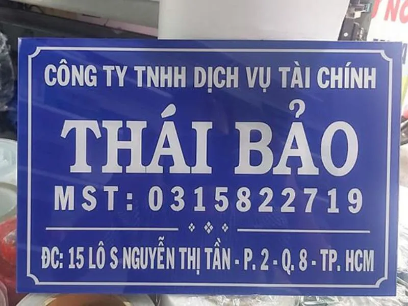 Biển Công Ty Mica Sắc Nét Mot so mau bien cong ty mica dep do Quang Cao 24H thuc hien