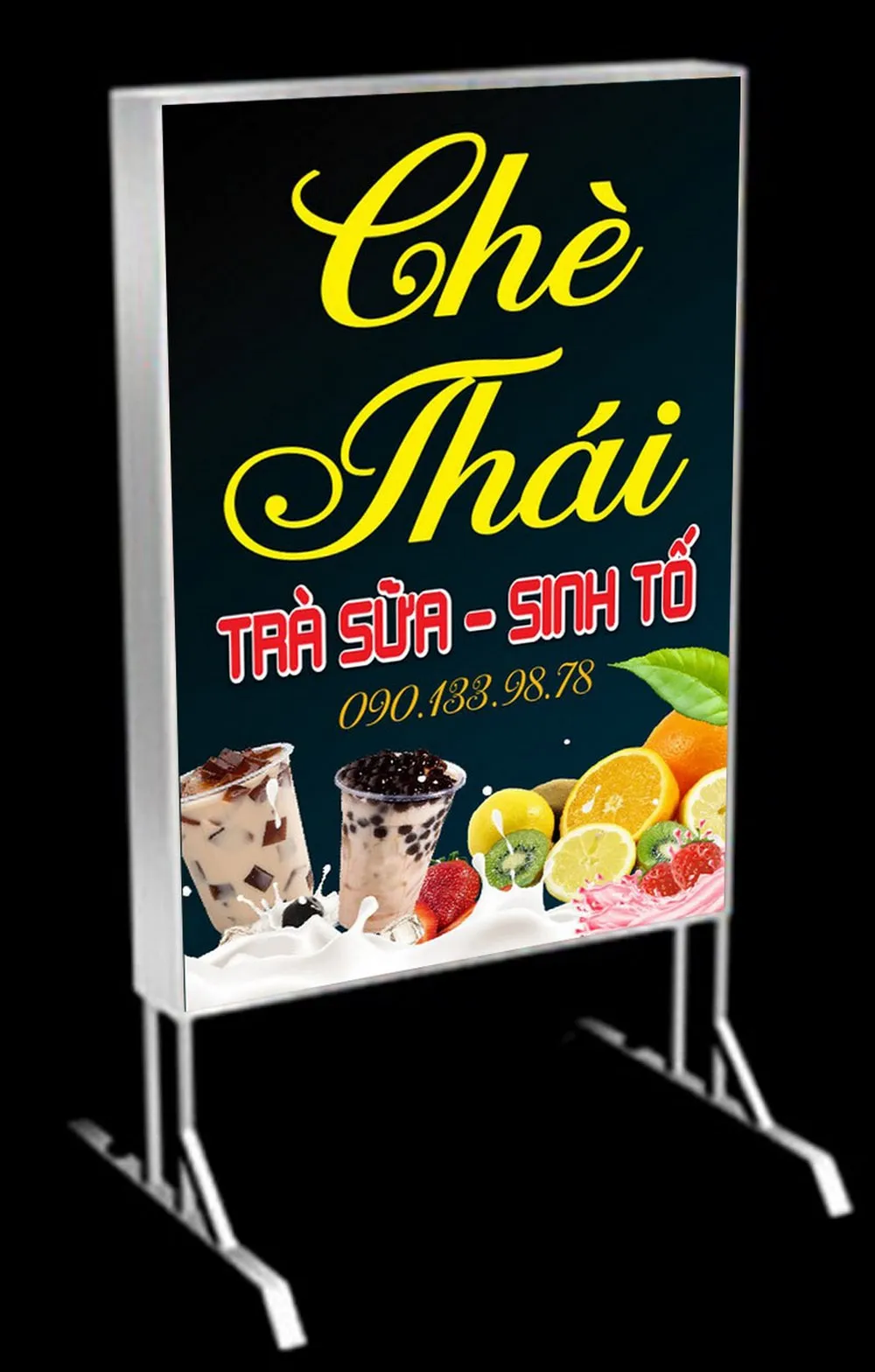 Biển Vẫy Trà Sữa Trẻ Trung Mot so mau bien vay tra sua dep an tuong tu Quang Cao 24H 1