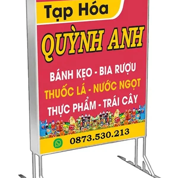 Bảng Hiệu Tạp Hóa Đơn Giản Dễ Nhận Diện Mot trong nhung yeu to tao nen thanh cong cua Quang Cao 24h trong linh vuc thiet ke bang hieu tap hoa chinh la doi ngu nhan vien thiet ke chuyen nghiep