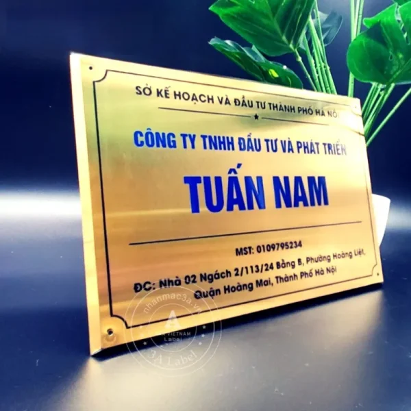 Biển Tên Công Ty Chuyên Nghiệp Nhung loi ich khi su dung dich vu lam bien ten cong ty tai Quang Cao 24H
