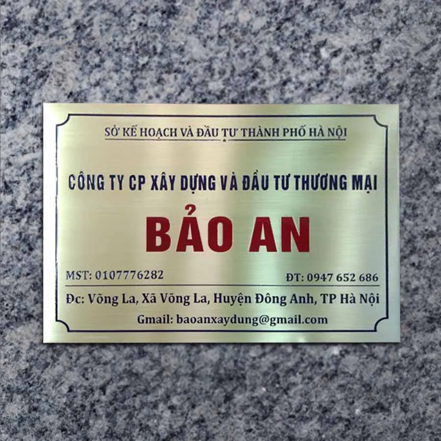 Biển Công Ty Inox Bền Đẹp Quang Cao 24H tu hao la don vi tien phong cung cap dich vu thiet ke bien cong ty inox chuyen nghiep tai TP.HCM