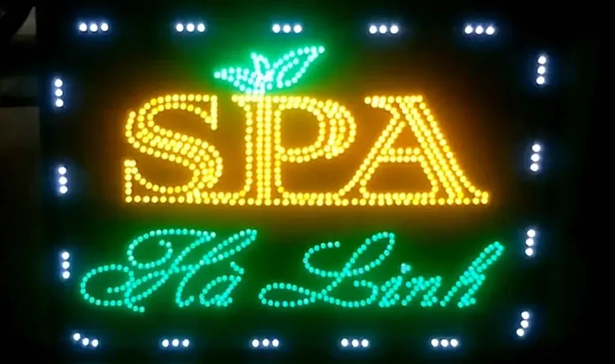 Biển LED Vẫy Spa Sang Trọng Quang Cao 24H tu hao la don vi tien phong trong linh vuc thiet ke bien led vay spa tai TPHCM