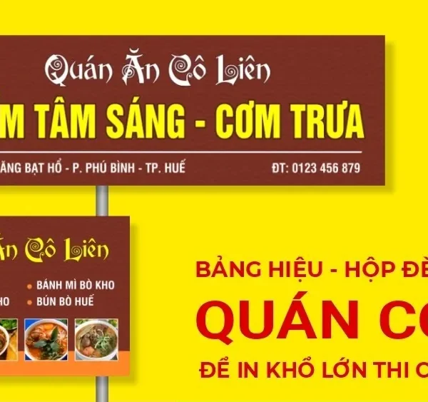 Bảng Hiệu Quán Ăn Thu Hút Khách Quang Cao 24h cam ket bao hanh dai han cho tat ca cac san pham bang hieu quan an