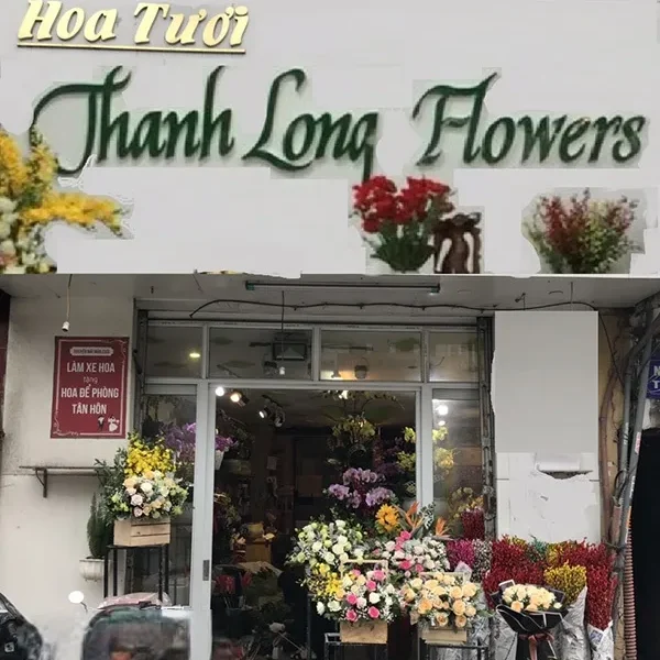 Biển Quảng Cáo Shop Hoa Thanh Lịch Quang Cao 24h da thiet ke va thi cong hang tram mau bien quang cao shop hoa dep