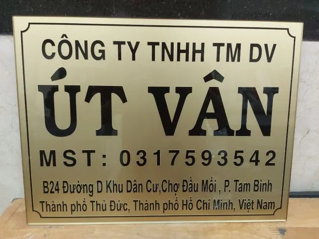 Biển Tên Công Ty Chuyên Nghiệp Quy trinh dat lam bien ten cong ty tai Quang Cao 24H