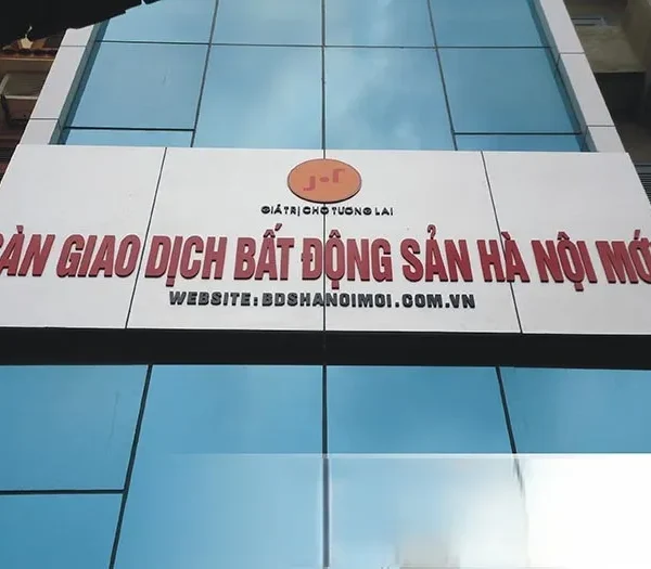 Bảng Hiệu Công Ty Bất Động Sản Hiện Đại Quy trinh lam bang hieu cong ty bat dong san tai Quang Cao 24H