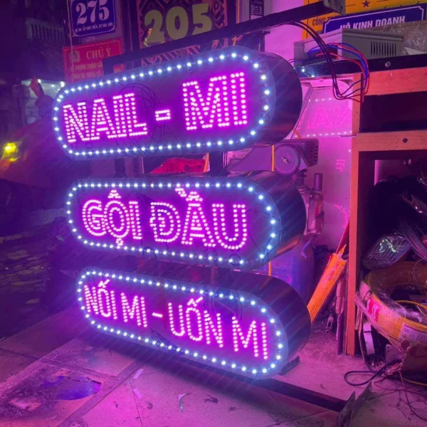 Biển Vẫy LED Sáng Mạnh Quy trinh lam bien vay led chuyen nghiep tai Quang Cao 24H