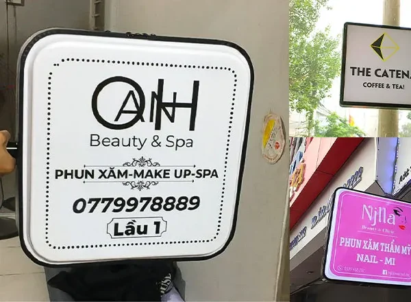 Biển Vẫy Vuông Gọn Gàng Đẹp Mắt Quy trinh lam bien vay vuong tai Quang Cao 24H