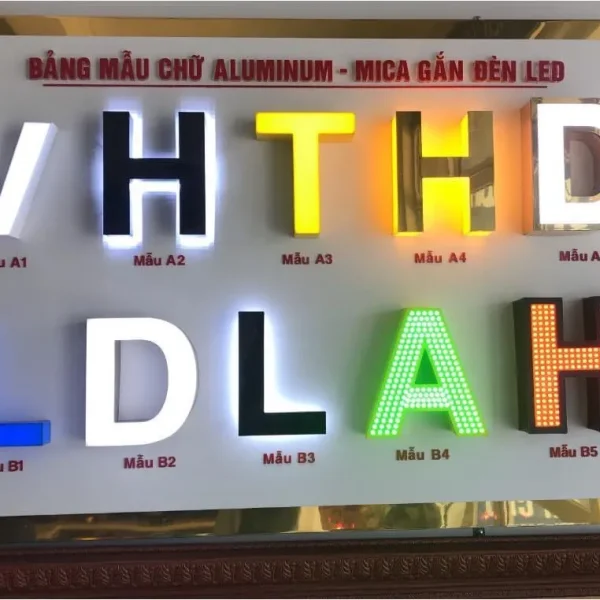 Biển LED Đèn Chữ Nổi Bắt Mắt Thiet ke bien led den chu noi Nghe thuat ket hop voi cong nghe