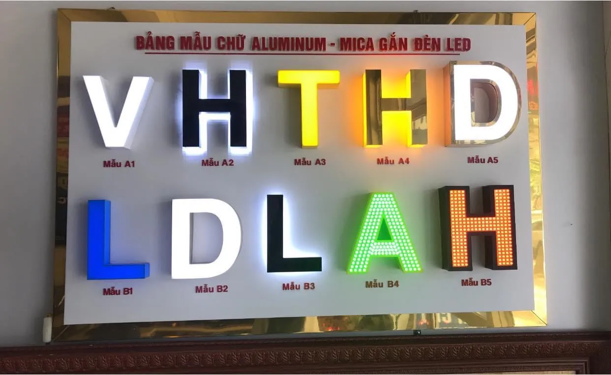 Biển LED Đèn Chữ Nổi Bắt Mắt Thiet ke bien led den chu noi Nghe thuat ket hop voi cong nghe