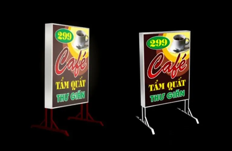 Biển Vẫy Có Chân Tiện Dựng Uu diem cua bien vay co chan so voi cac hinh thuc quang cao khac