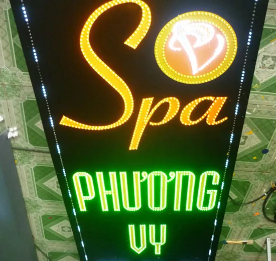 Biển LED Vẫy Spa Sang Trọng Uu diem khi su dung dich vu lam bien led vay spa tai Quang Cao 24H