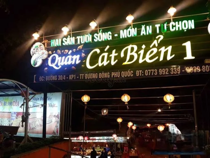 Biển Quảng Cáo Hải Sản Bắt Mắt bien quang cao hai san 2